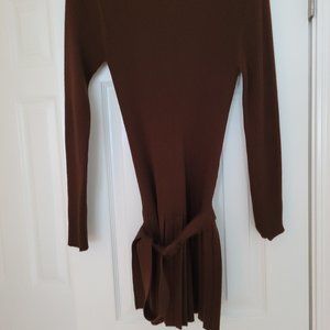 Brown sweater mini dress size medium